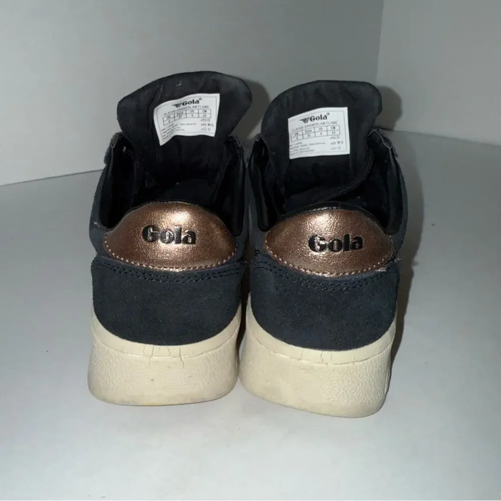 GOLA Grandslam Pearl Black and Bronze Casual suede Sneakers 6